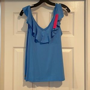 Lilly Pulitzer brand new alessa top in blue